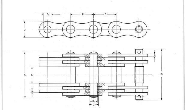 Gallkette Tlg. 30 mm DIN 8150 Abgabe nur in 5 Meter Bunden