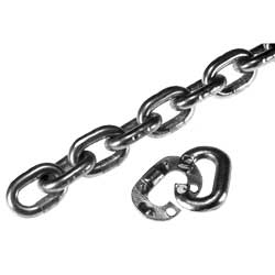 Rundstahlkette 10 x 28mm DIN 766 / round steel chain 10 x 28mm DIN 766 feuerverzinkt / hot dipped galvanised