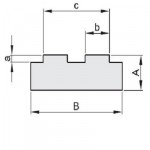 Kettenführungsprofil 10B-2 Profil 40x10  in 2-m-Stücken